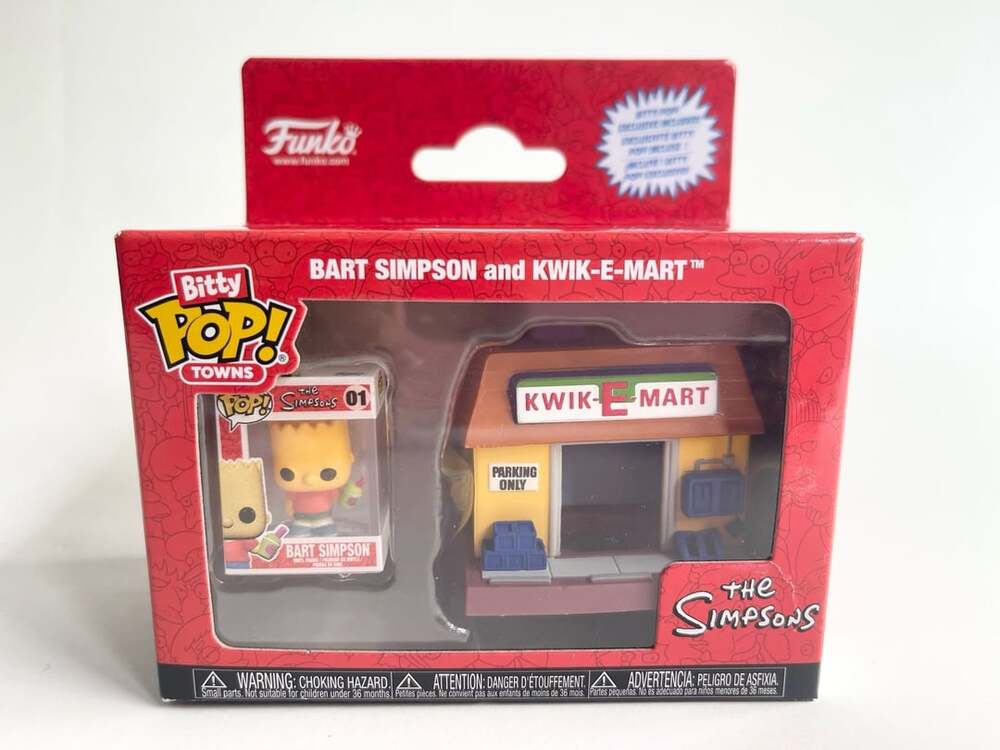 Funko Bitty Pop! Town The Simpsons - Bart Simpson and Kwik-E-Mart Vinyl Figures